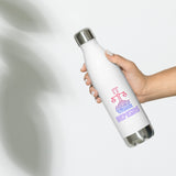 'It Depends' Scales of Justice Steel Water Bottle