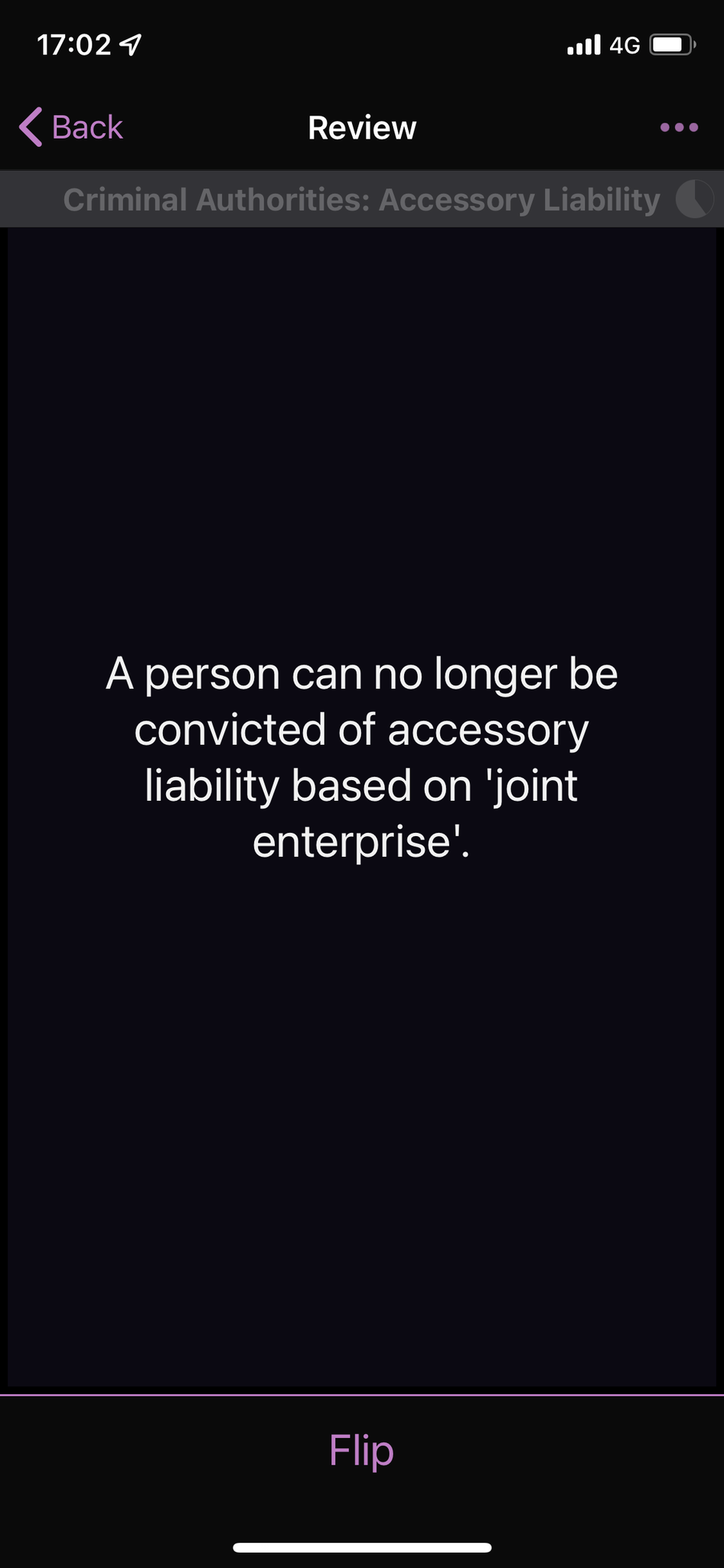 Learn Criminal Authorities: Accessory Liability Digital Flashcards ...