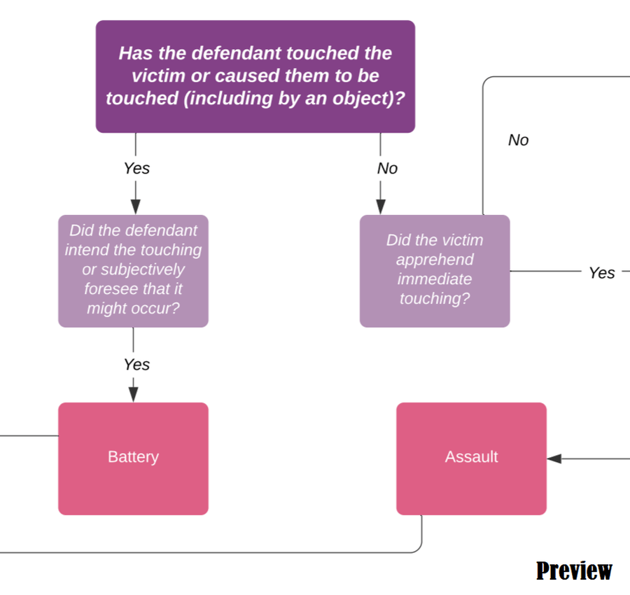 Criminal Law: Non-Fatal Personal Offences Decision Tree – IPSA LOQUITUR
