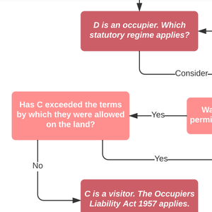 Tort Law: Occupiers Liability Decision Tree