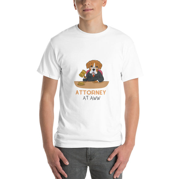 Attorney at Aww Lawyer Dog Short Sleeve T-Shirt
