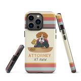 Attorney at Aww Lawyer Dog iPhone case